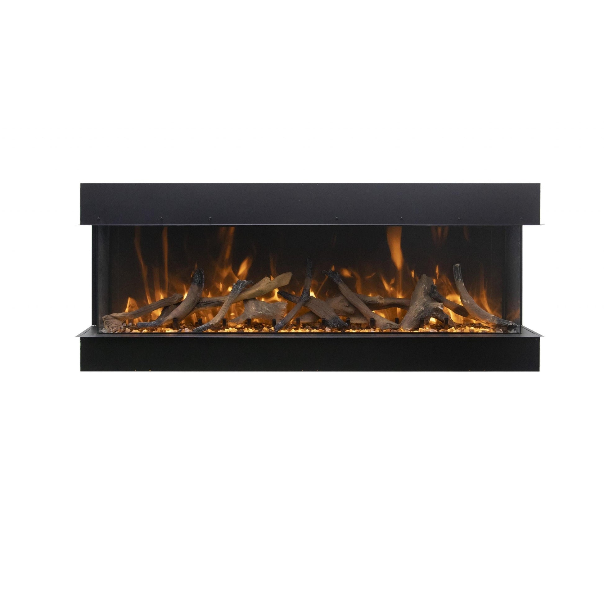 Amantii Tru View Extra Tall XL 88" 3-Sided Indoor / Outdoor Built-in Electric Fireplace