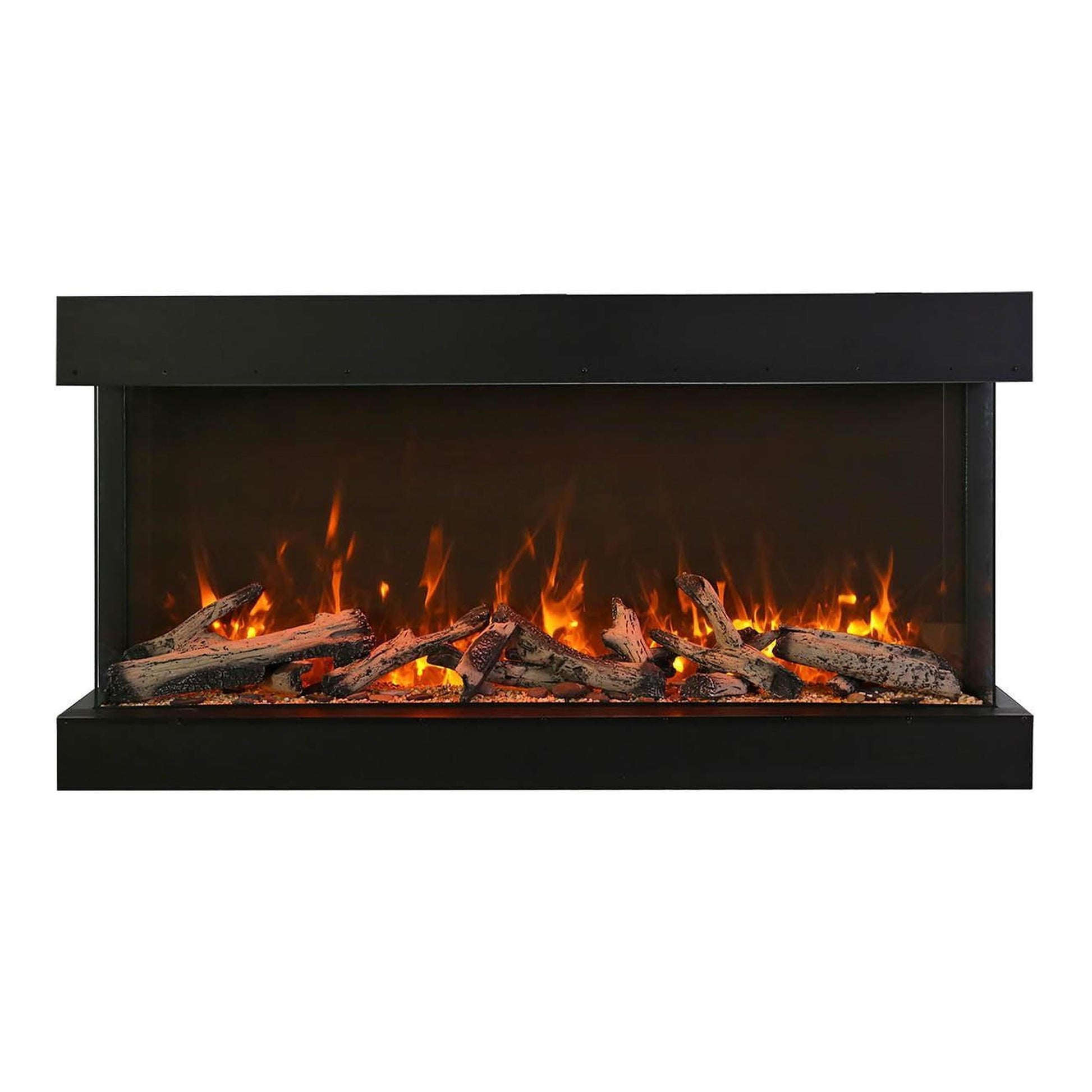 Amantii Tru View Extra Tall XL 88" 3-Sided Indoor / Outdoor Built-in Electric Fireplace