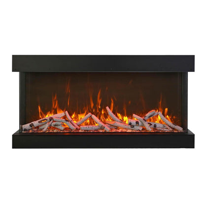 Amantii Tru View Extra Tall XL 88" 3-Sided Indoor / Outdoor Built-in Electric Fireplace