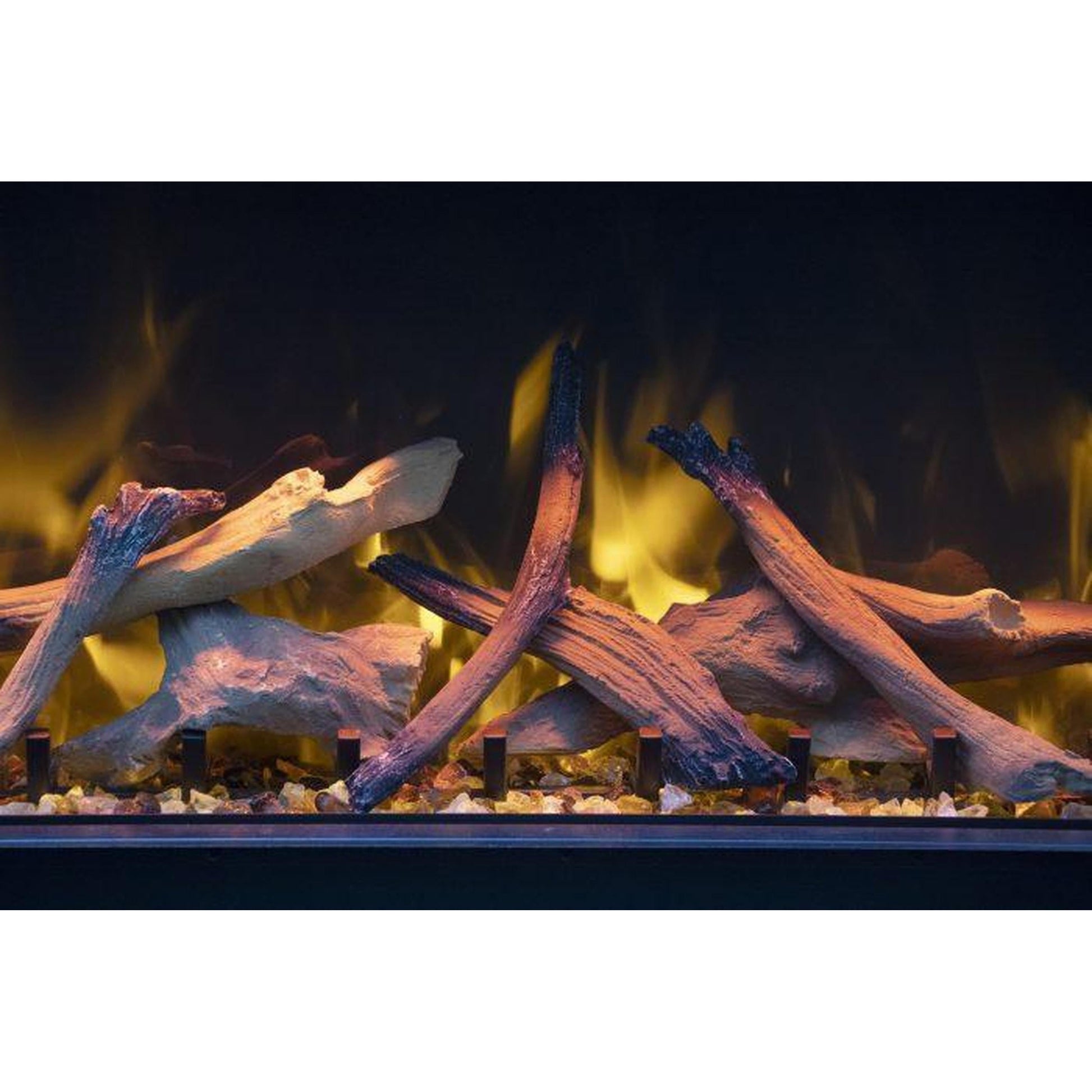 Amantii Tru View Extra Tall XL 88" 3-Sided Indoor / Outdoor Built-in Electric Fireplace