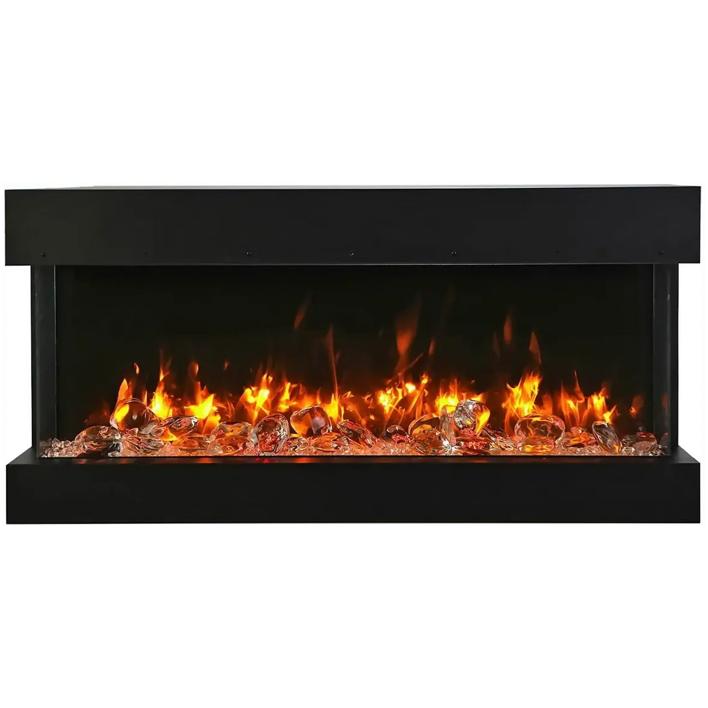 Amantii Tru View Slim Lumina 72" 3-Sided Indoor / Outdoor Electric Fireplace