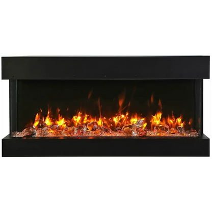 Amantii Tru View Slim Lumina 72" 3-Sided Indoor / Outdoor Electric Fireplace