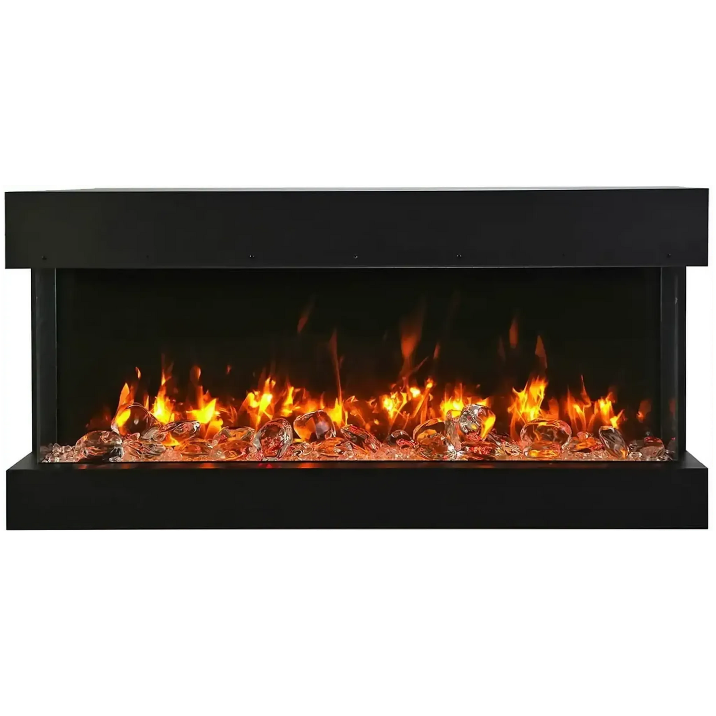 Amantii Tru View Slim Lumina 72" 3-Sided Indoor / Outdoor Electric Fireplace