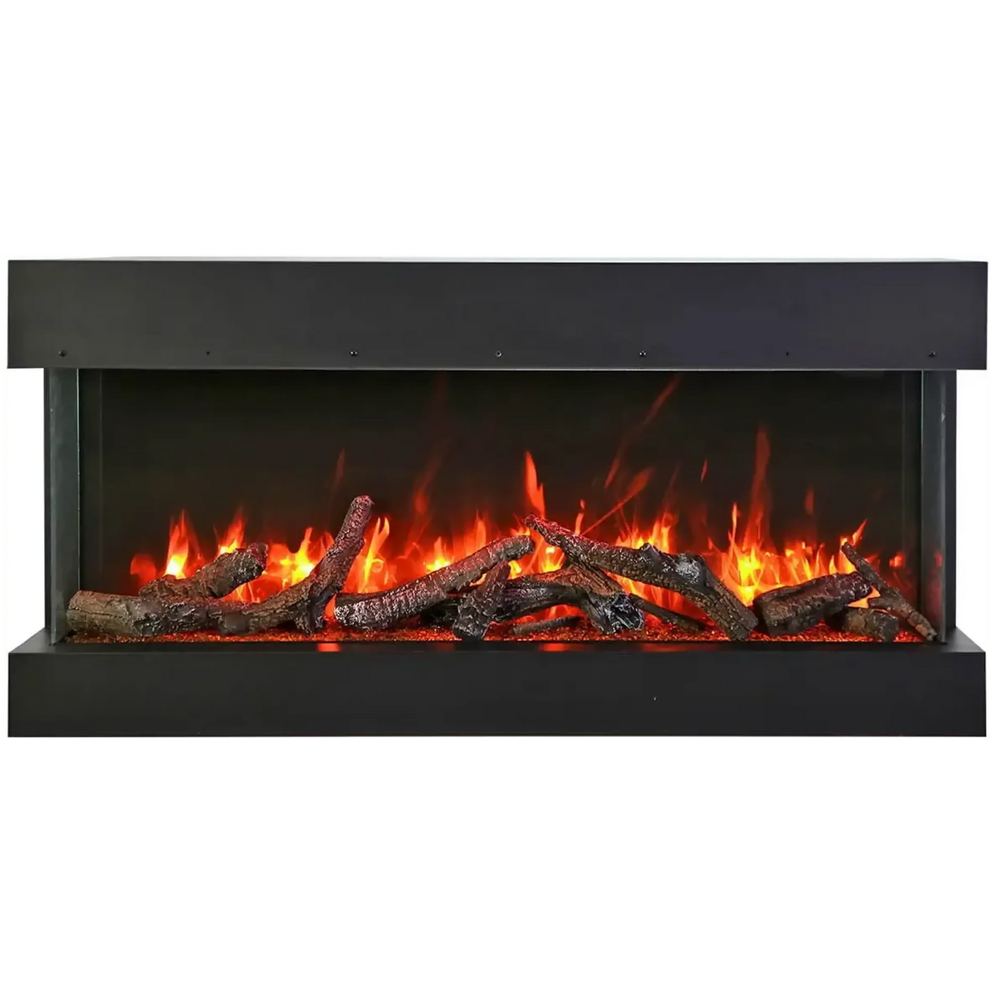 Amantii Tru View Slim Lumina 72" 3-Sided Indoor / Outdoor Electric Fireplace