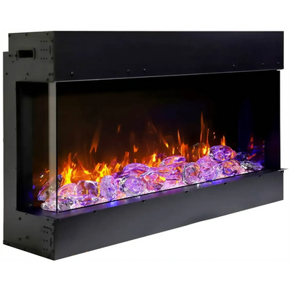 Amantii Tru View Slim Lumina 72" 3-Sided Indoor / Outdoor Electric Fireplace