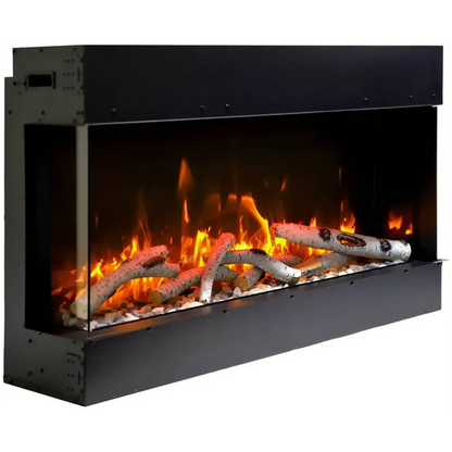 Amantii Tru View Slim Lumina 72" 3-Sided Indoor / Outdoor Electric Fireplace