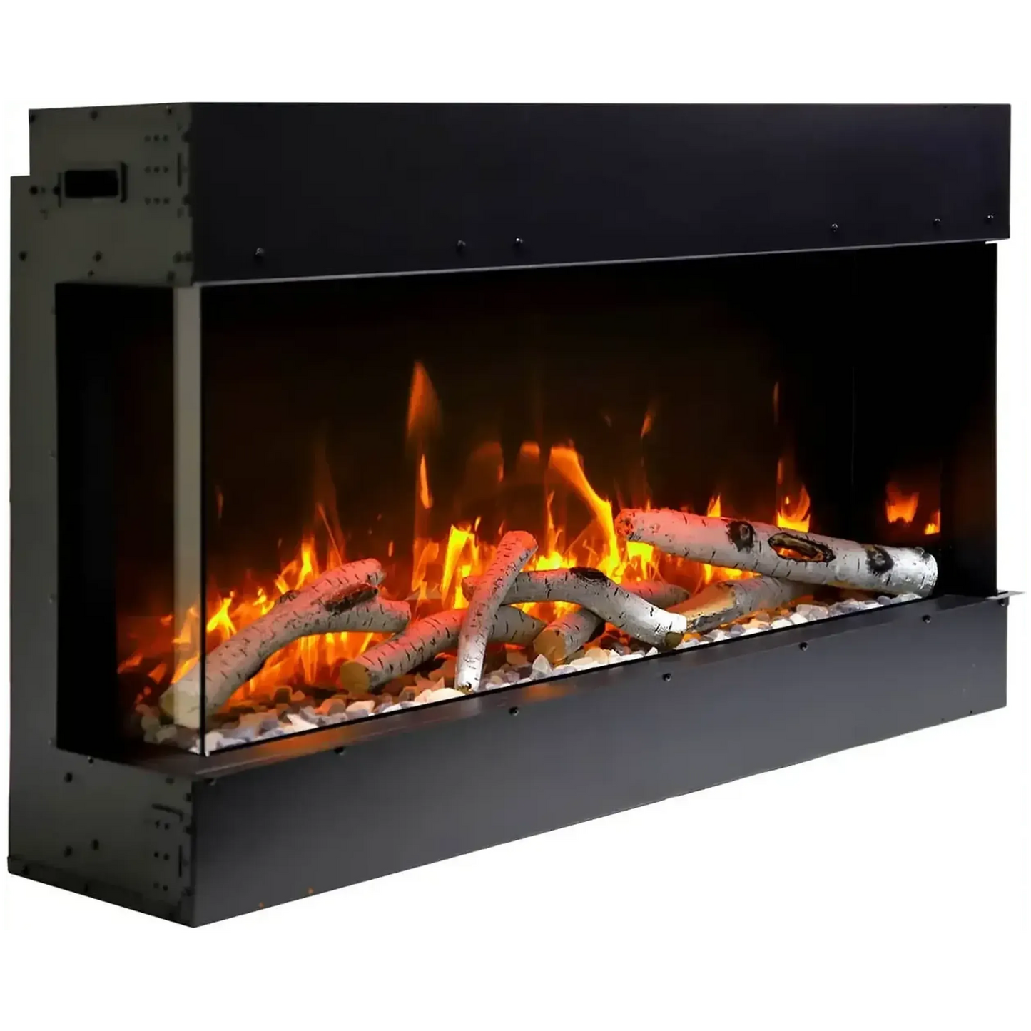 Amantii Tru View Slim Lumina 72" 3-Sided Indoor / Outdoor Electric Fireplace