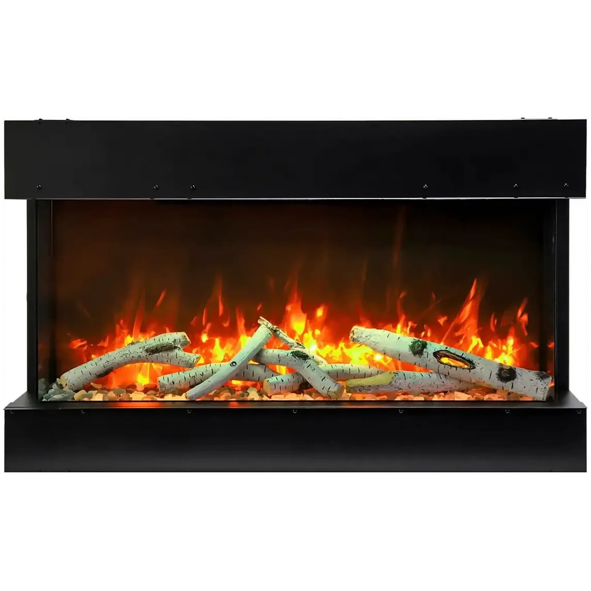 Amantii Tru View Slim Lumina 72" 3-Sided Indoor / Outdoor Electric Fireplace