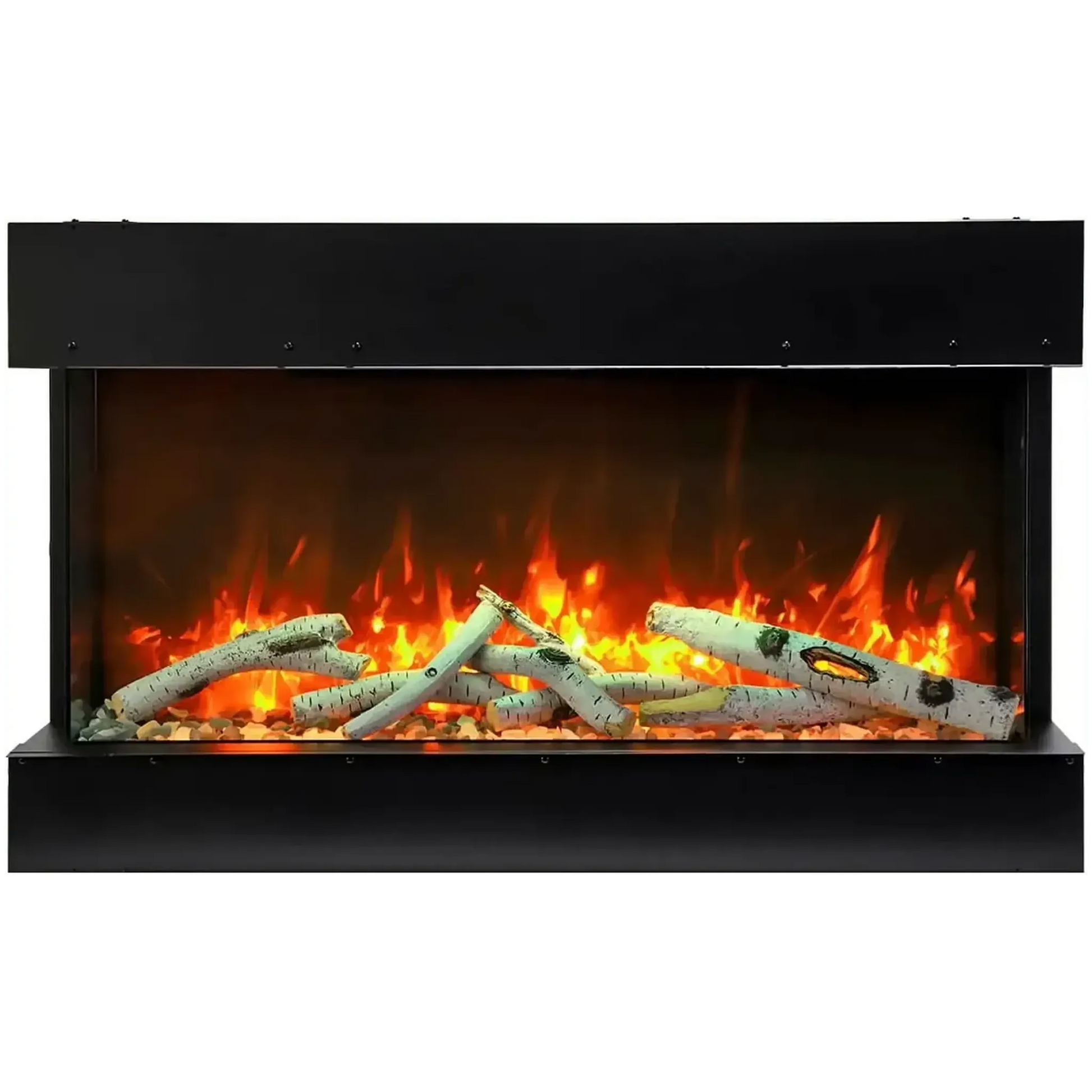 Amantii Tru View Slim Lumina 72" 3-Sided Indoor / Outdoor Electric Fireplace