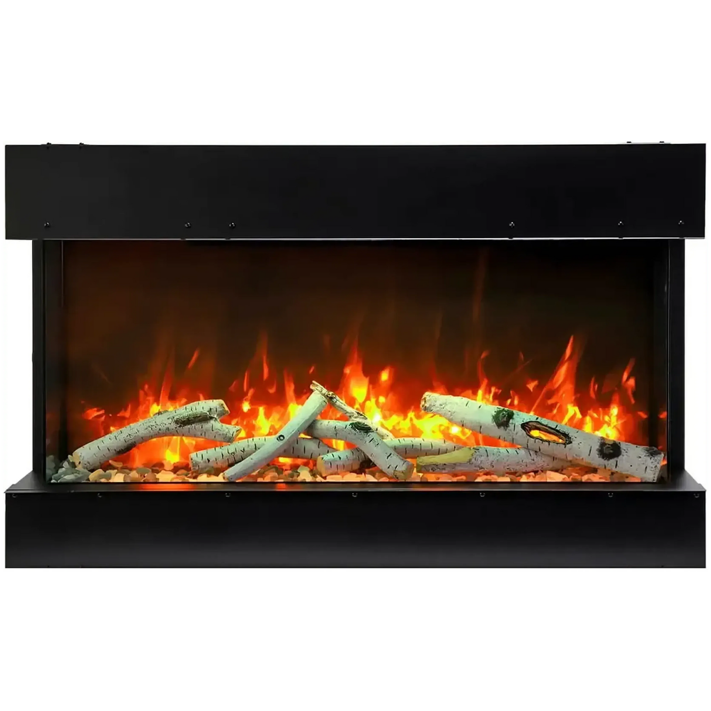 Amantii Tru View Slim Lumina 72" 3-Sided Indoor / Outdoor Electric Fireplace