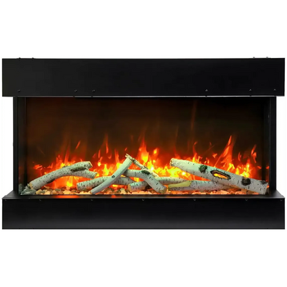 Amantii Tru View Slim Lumina 72" 3-Sided Indoor / Outdoor Electric Fireplace
