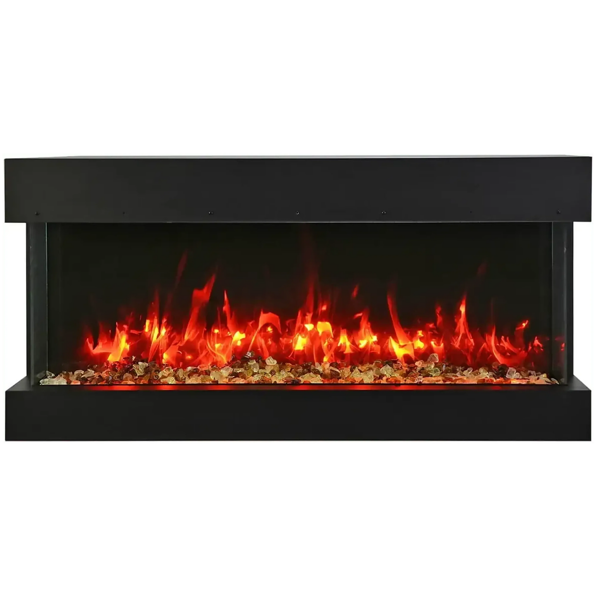 Amantii Tru View Slim Lumina 72" 3-Sided Indoor / Outdoor Electric Fireplace