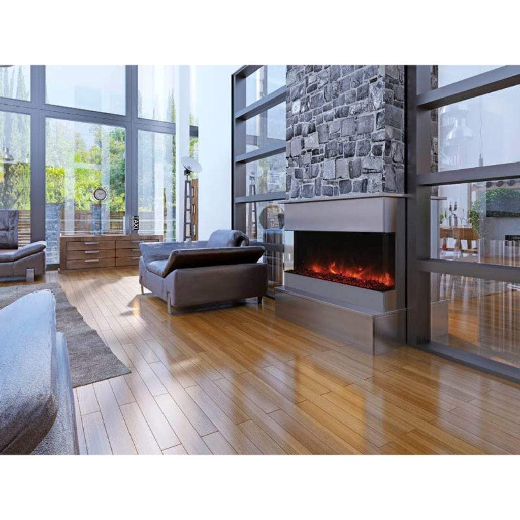 Amantii Tru-View XL Deep 50" Built-In Three Sided Electric Fireplace