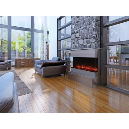 Amantii Tru-View XL Deep 50" Built-In Three Sided Electric Fireplace