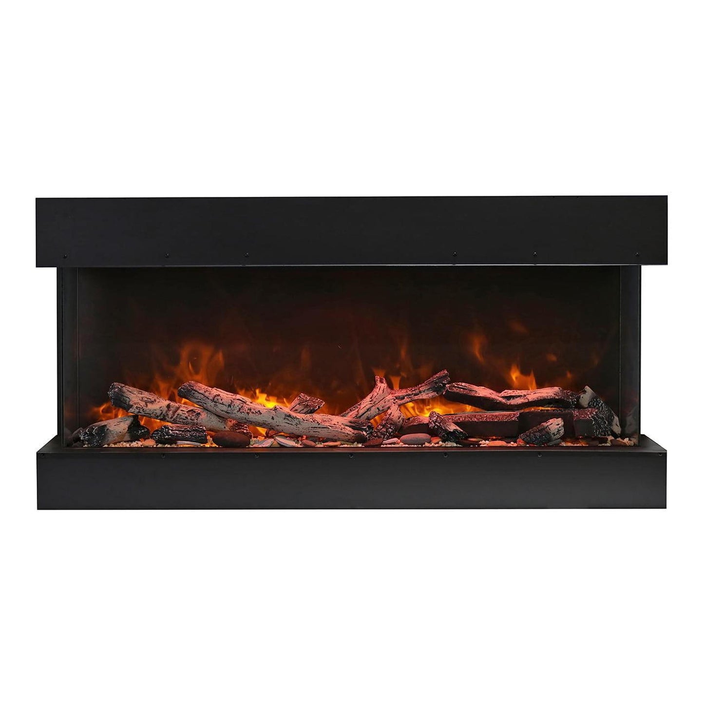 Amantii Tru View XL Deep 72" 3-Sided Indoor / Outdoor Built-in Electric Fireplace