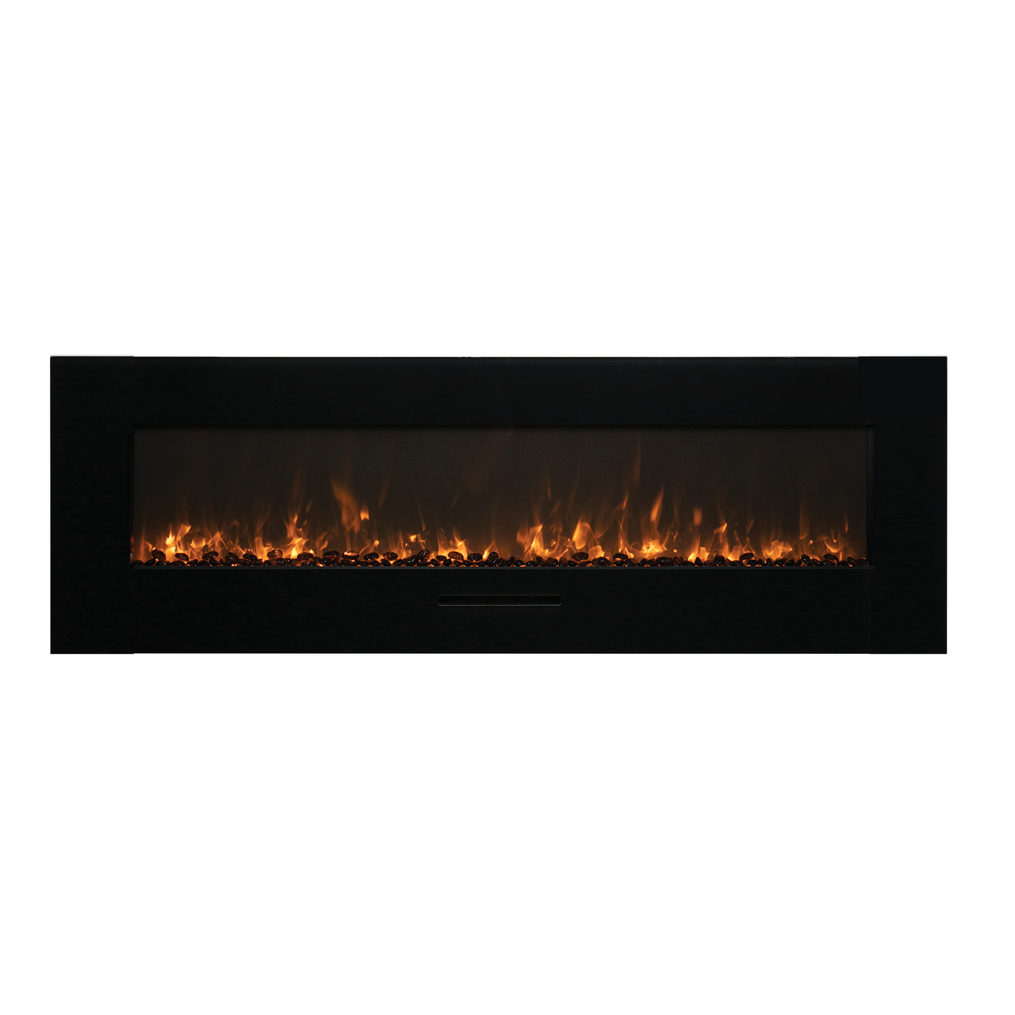 Amantii Wall Mount/Flush Mount 50" Electric Fireplace With Glass Surround and Log Set
