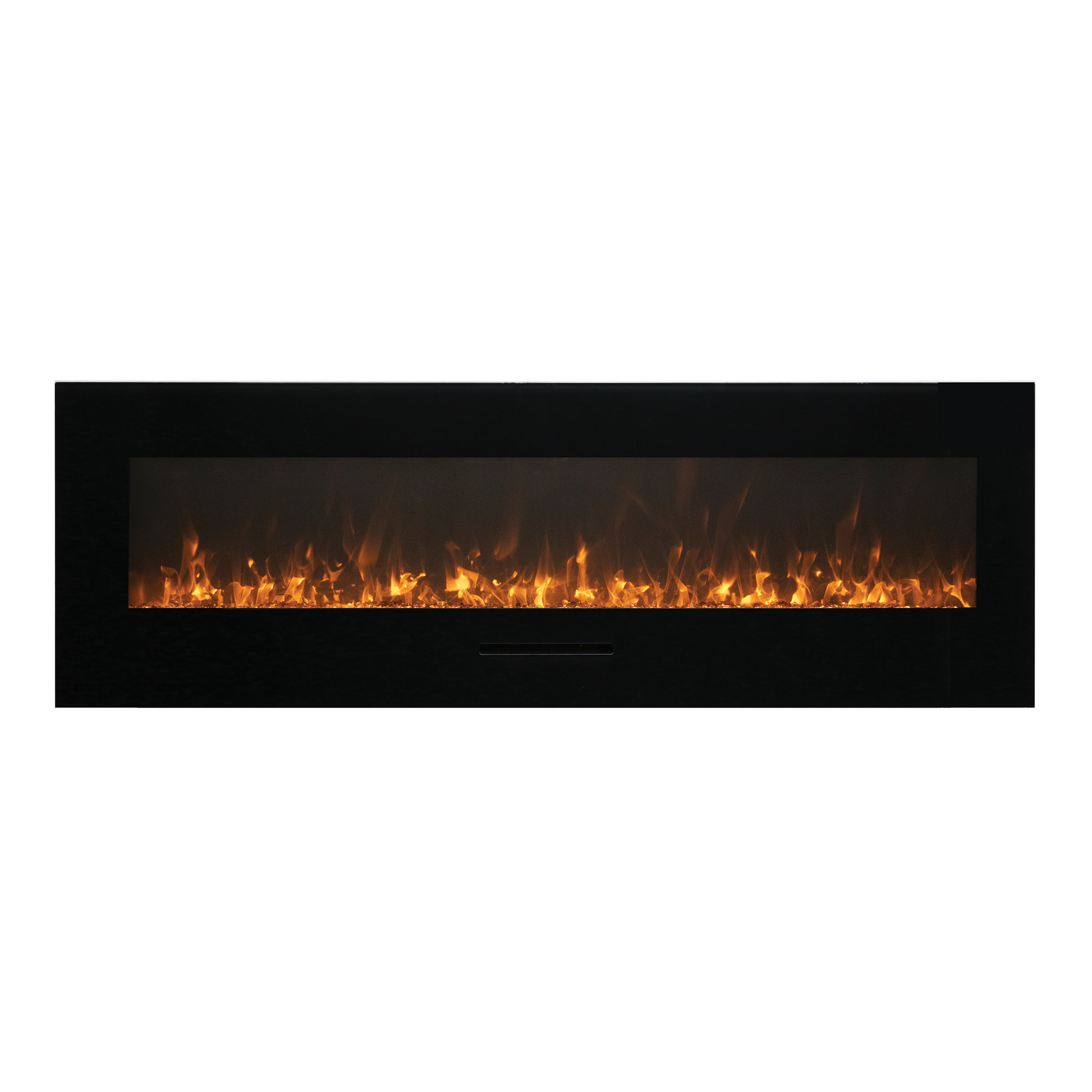 Amantii Wall Mount/Flush Mount 50" Electric Fireplace With Glass Surround and Log Set