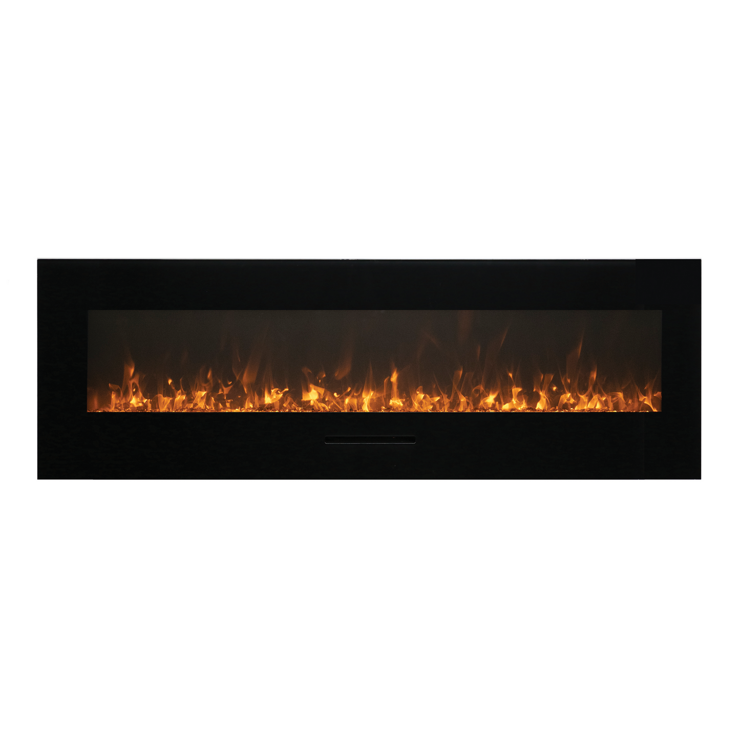 Amantii Wall Mount/Flush Mount 50" Electric Fireplace With Glass Surround and Log Set