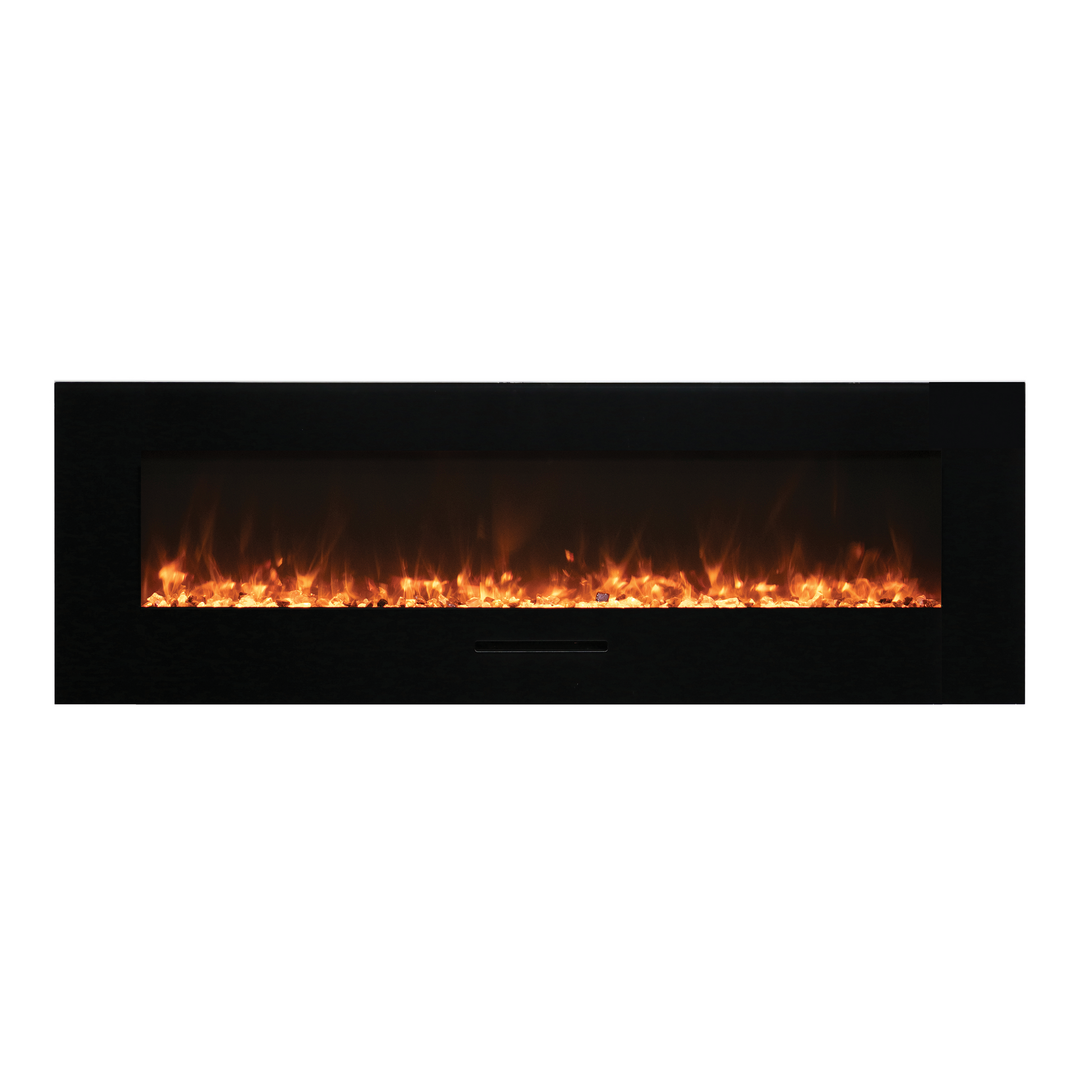 Amantii Wall Mount/Flush Mount 50" Electric Fireplace With Glass Surround and Log Set