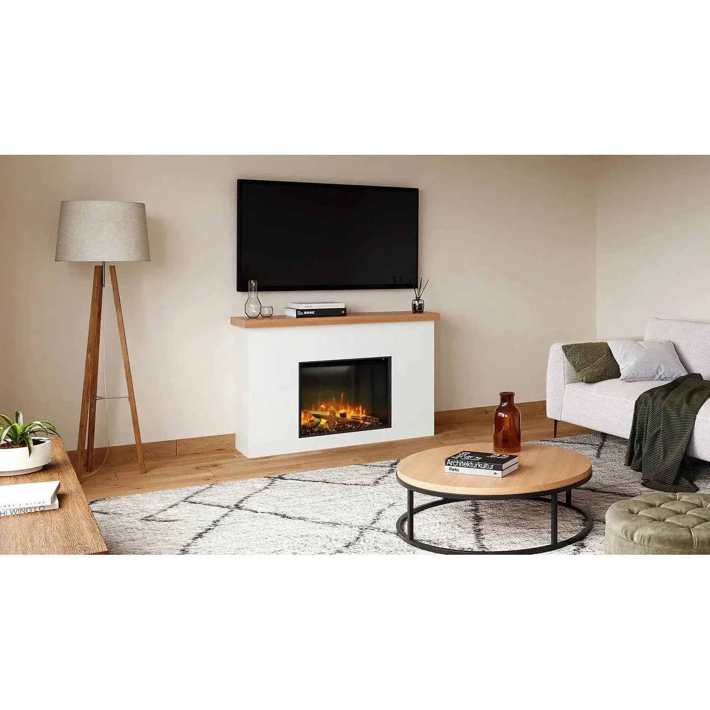 Ambe Square30 26" Built-in Electric Fireplace