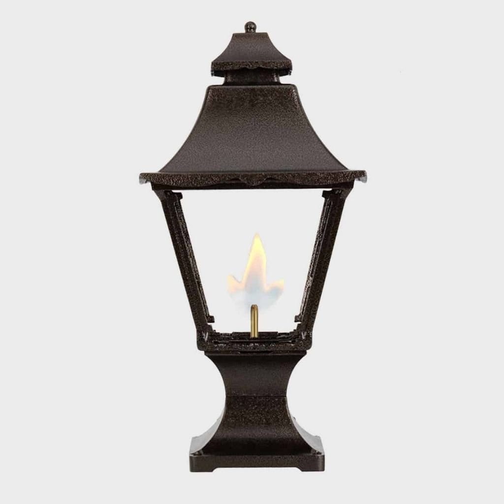 American Gas Lamp Works 10" 1900R Essex Aluminum Pier Mount Residential Electric Light Head