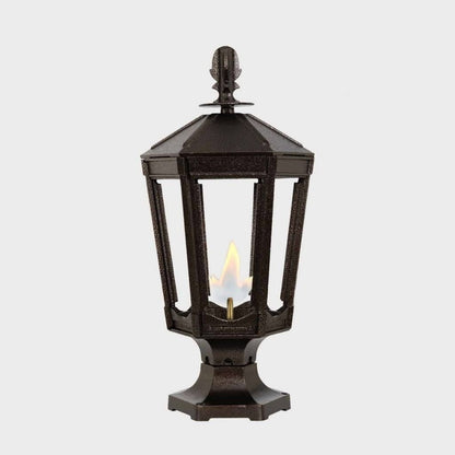 American Gas Lamp Works 11" 1000R Vienna Aluminum Pier Mount Residential Electric Light Head