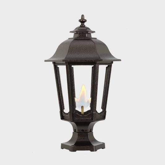 American Gas Lamp Works 13" 1200R Bavarian Aluminum Pier Mount Residential Electric Light Head