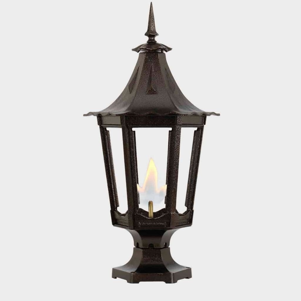 American Gas Lamp Works 13" 1400R Cavalier Aluminum Pier Mount Residential Electric Light Head