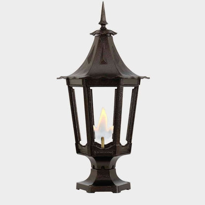 American Gas Lamp Works 13" 1400R Cavalier Aluminum Pier Mount Residential Electric Light Head