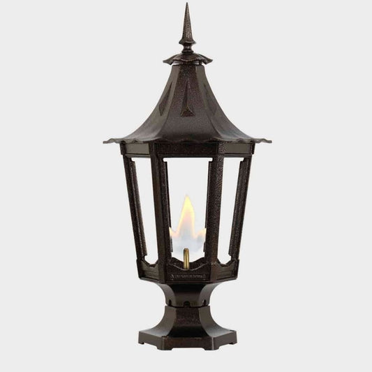 American Gas Lamp Works 13" 1400R Cavalier Aluminum Pier Mount Residential Electric Light Head