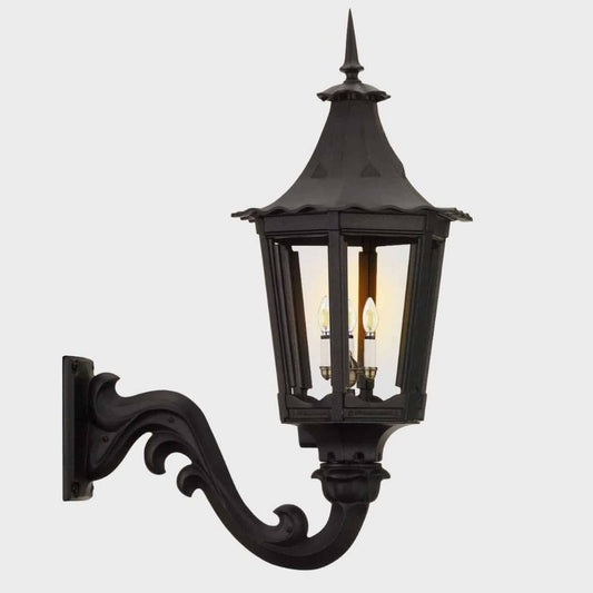 American Gas Lamp Works 13" 1400W Cavalier Aluminum Wall Mount Residential Electric Light Head