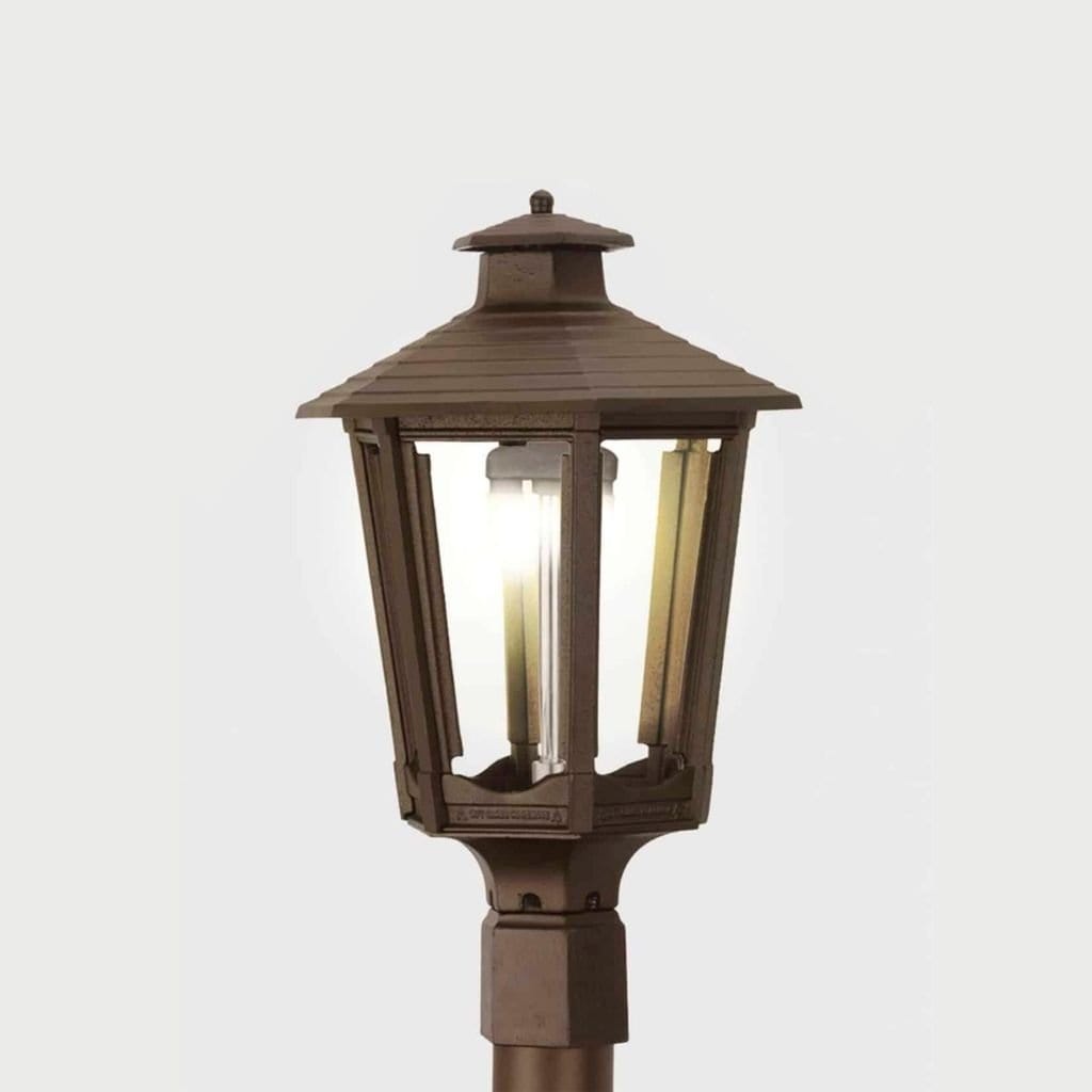 American Gas Lamp Works 13" 1600H Cosmopolitan Aluminum Post Mount Residential Electric Light Head
