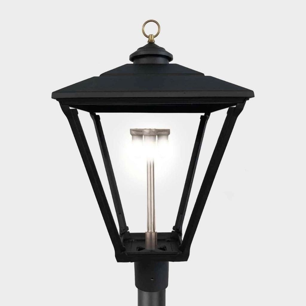 American Gas Lamp Works 16" 3800H Baldwin Aluminum Post Mount Mid-Size Electric Light Head
