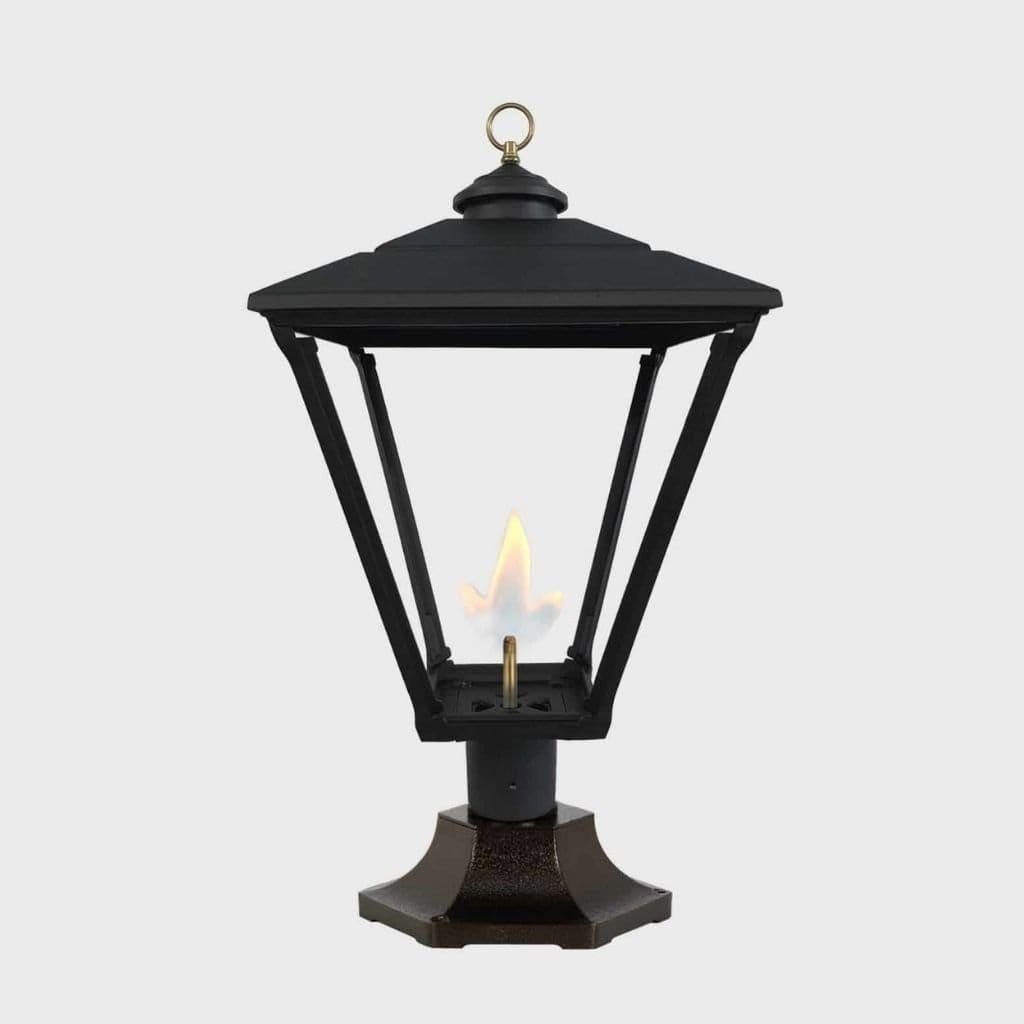American Gas Lamp Works 16" 3800R Baldwin Aluminum Pier Mount Mid-Size Electric Light Head