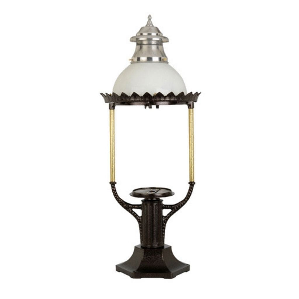 American Gas Lamp Works 17" 3600R Boulevard Aluminum Pier Mount Estate Electric Light Head
