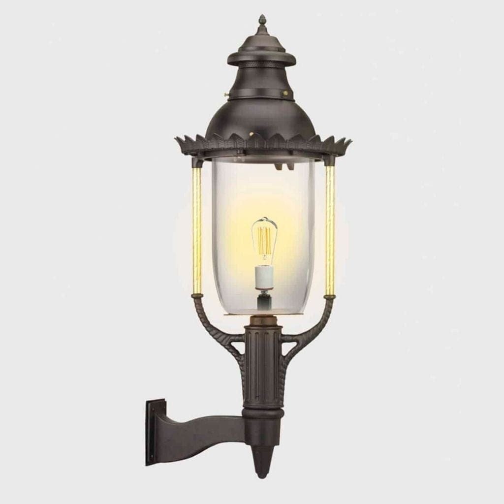 American Gas Lamp Works 17" 3600W Boulevard Aluminum Wall Mount Estate Electric Light Head
