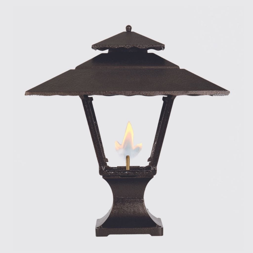 American Gas Lamp Works 18" 1800R Contemporary Aluminum Pier Mount Residential Electric Light Head