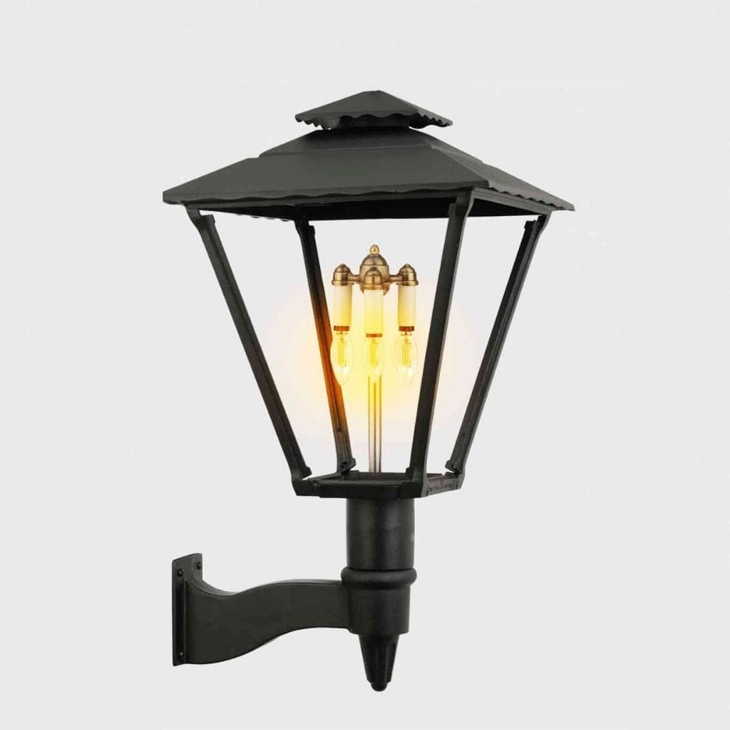 American Gas Lamp Works 18" 3701W Old Allegheny Aluminum Wall Mount Mid-Size Electric Light Head