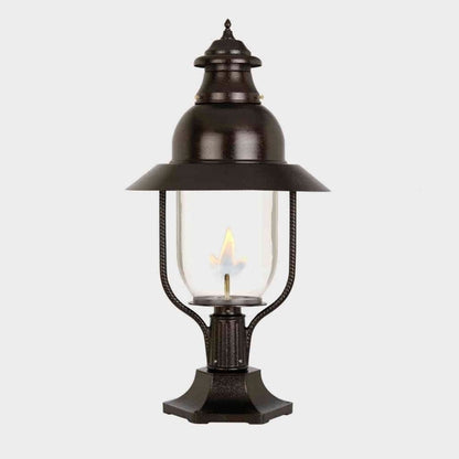 American Gas Lamp Works 21" 4300R Apollo Aluminum Pier Mount Estate Electric Light Head