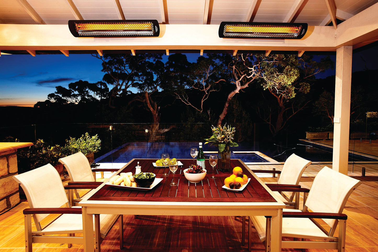 Bromic Heating Tungsten Smart-Heat 44" 2000 Watt 220-240V Black Electric Patio Heater