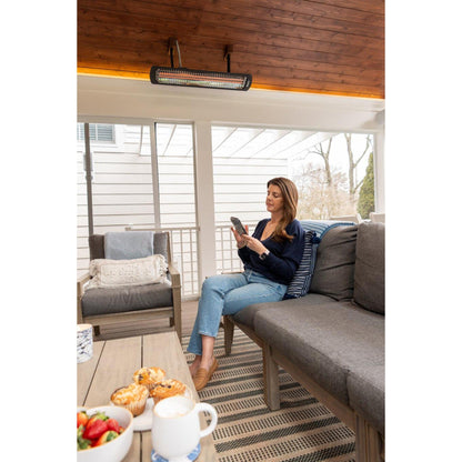 Bromic Heating Tungsten Smart-Heat 44" 2000 Watt 220-240V Black Electric Patio Heater