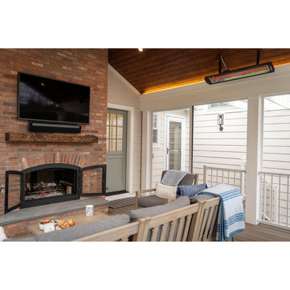 Bromic Heating Tungsten Smart-Heat 44" 2000 Watt 220-240V Black Electric Patio Heater