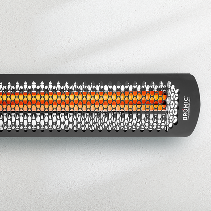 Bromic Heating Tungsten Smart-Heat 44" 2000 Watt 220-240V Black Electric Patio Heater