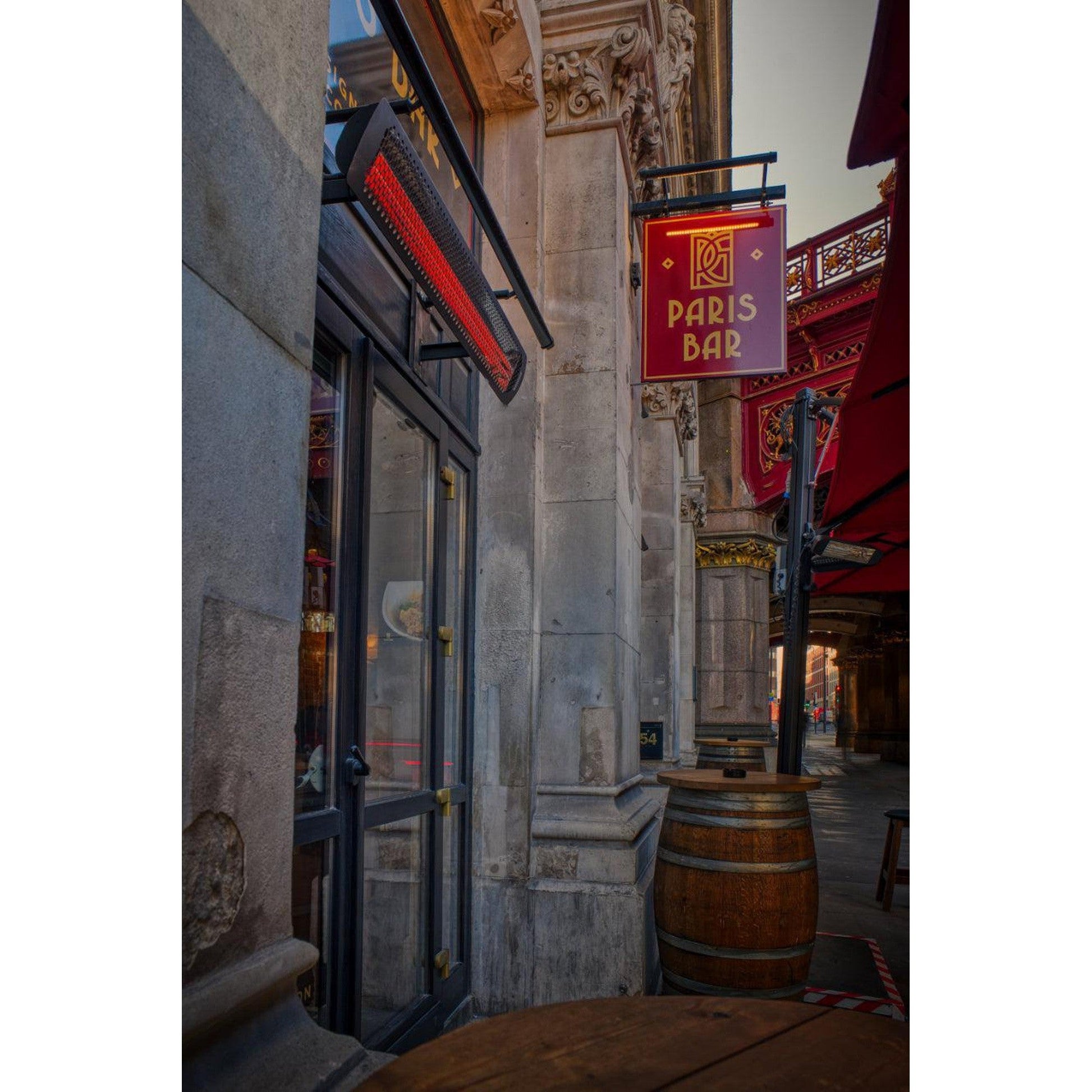 Bromic Heating Tungsten Smart-Heat 44" 2000 Watt 220-240V Black Electric Patio Heater