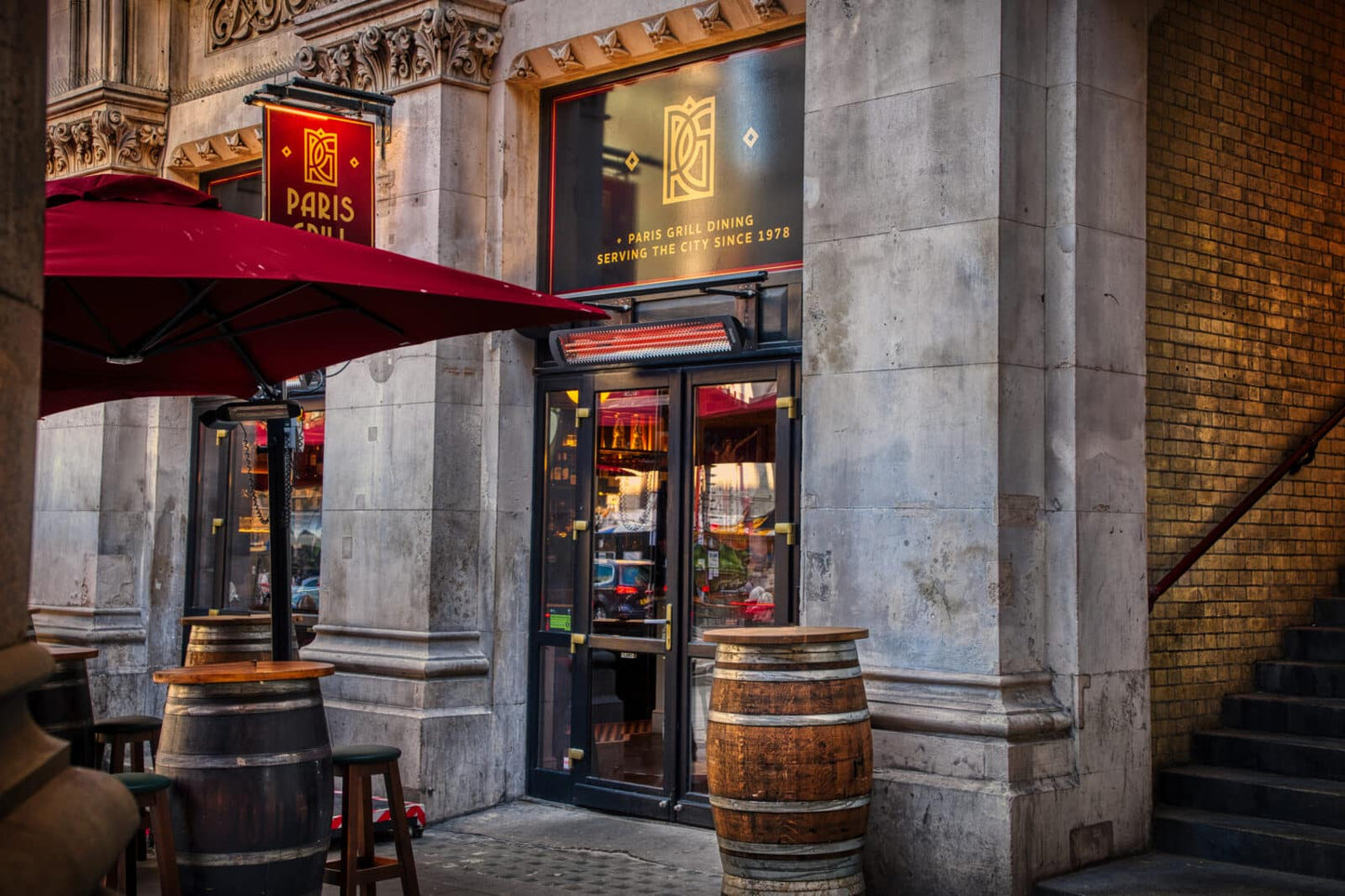 Bromic Heating Tungsten Smart-Heat 44" 2000 Watt 220-240V Black Electric Patio Heater