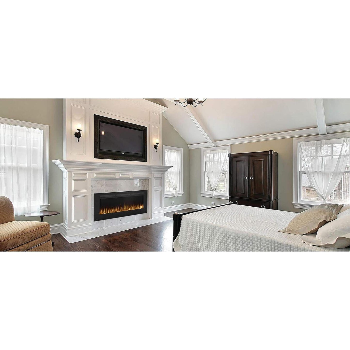 Continental Linear 60" Wall Mount Electric Fireplace