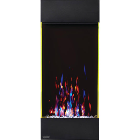 Continental Vertical 38" Contemporary Wall Mount Electric Fireplace