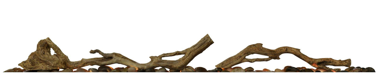 Dimplex Driftwood and River Rock Ember Bed for 100" Ignite XL / Evolve Fireplace
