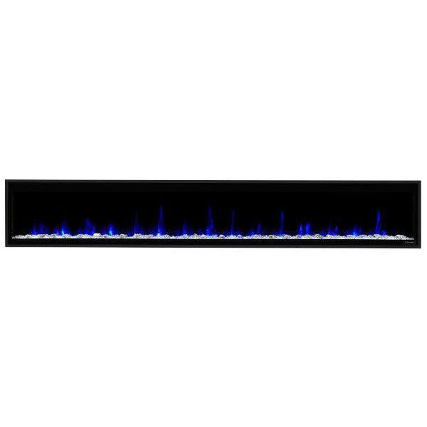 Dimplex Ignite Evolve 100" Built-in Linear Electric Fireplace With Tumbled Glass and Driftwood Media