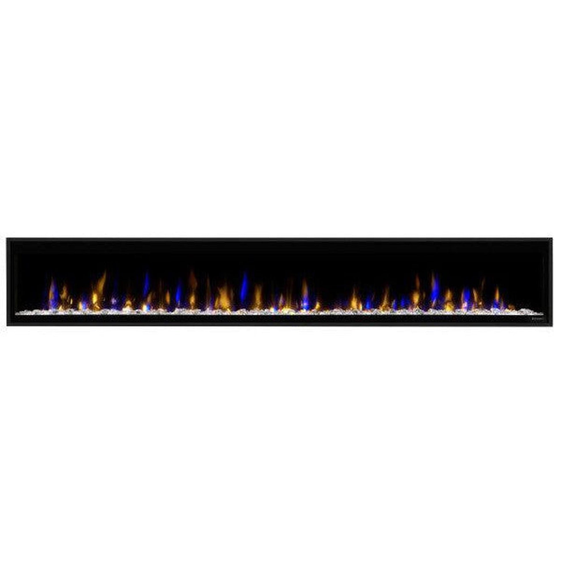 Dimplex Ignite Evolve 100" Built-in Linear Electric Fireplace With Tumbled Glass and Driftwood Media